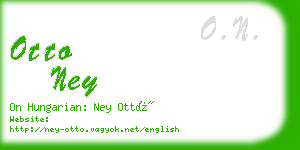 otto ney business card